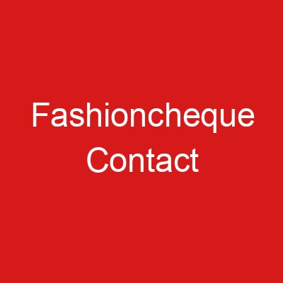 Fashioncheque Contact